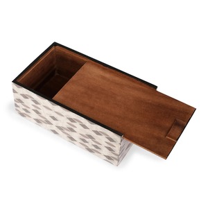 Boîte à mouchoirs décorative artisanale en bois imprimé, pour la maison, le salon ou la table. - Product Image 2