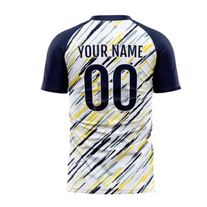 เสื้อกีฬาผู้ชายแบบซับลิเมชั่นสั่งทำพิเศษ ระบายอากาศได้ดี เป็นมิตรกับสิ่งแวดล้อม คอกลม สำหรับฟุตบอล บาสเกตบอล ฤดูร้อน - Product Image 2