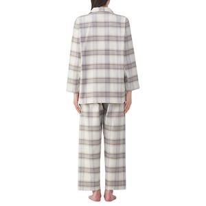 ชุดนอนผ้าแฟลนเนลเนื้อนุ่ม ระบายอากาศได้ดี ผ้าฝ้าย 100% แขนยาว ทรงหลวม สวมใส่สบาย สำหรับผู้หญิงไซส์ใหญ่ - Product Image 4