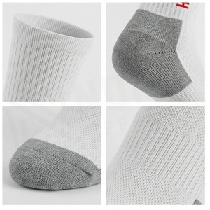 Chaussettes de course respirantes North Approach Crew Socks blanches pour adultes, saison estivale - Product Image 4