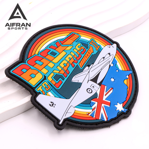 Aifran Factory Custom PVC Rubber <b>Patch</b> with Hook Loop Backing for Hats <b>Backpack</b> Clothing Durable Logo <b>Patch</b> - Product Image 4