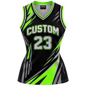 Uniforme Deportivo de Jersey de Poliéster Transpirable de Secado Rápido OEM, Jersey de Baloncesto con Impresión Personalizada para Mujer - Product Image 1