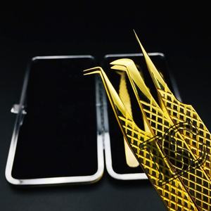 Meilleures ventes Emballage durable pour pinces à extensions de cils en vison doré magnétique, étui magnétique élégant pour pinces à extensions de cils - Product Image 3