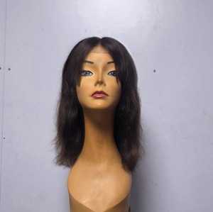 Perruque Lace Front Transparente Personnalisée en Cheveux Humains Vierges Indiens Remy, Sans Colle, Boucles Françaises, Ondulations Souples, Courte, Lisse, Trame Simple - Product Image 2