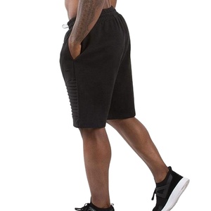Shorts de jogging athlétiques pour hommes en coton éco-responsable et élasthanne, confortables, séchage rapide, imperméables, style décontracté, couleur unie - Product Image 3