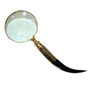 2025 Vintage oeil verre qualité laiton portable loupe lecture dispositif Antique Bronze finition nouveau Design indien artisanat métal - Product Image 2