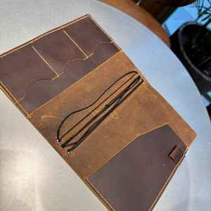 Classic Genuine Leather Smell Proof Heavy Duty Protection <b>A5</b> Refillable Notebook Cover Case for Daily Writing LNBC-0044 - Product Image 6