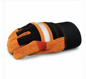 MUBASHAR PRO GRIP International Leather Anti-Slip Heat Resistant Durable Breathable Reinforced Cuff Customizable High <b>Gloves</b> - Product Image 1