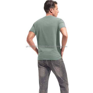 T-shirts pour hommes à col rond en coton polyester, style décontracté, tissu respirant, nouveau style, dernière mode, matière personnalisée, été - Product Image 6