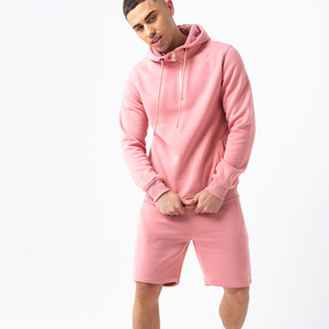 Custom 100% Cotton Half Zipper Hoodies Shorts <b>Set</b> Unisex High Quality French Terry Men Hoodie Short <b>Sets</b> for Men - Product Image 4