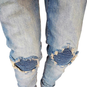Men's Regular Fit Ripped Distressed Denim Jeans Straight Leg Casual High Waist Eco-Friendly Breathable Quick Dry Spandex Cotton - Product Image 1