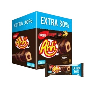 Nabati richeese richeoco กรอบไขมันต่ำช็อคโกแลตเวเฟอร์หวาน ahh ชีสสามชิ้นพร้อมที่จะกินกล่อง - Product Image 1