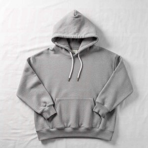 Custom Vintage Gray Printed Fleece Oversized Hoodie Polyester Cotton Heavyweight 500 GSM Sun Faded Acid Washed Distressed Hoodie - Product Image 1