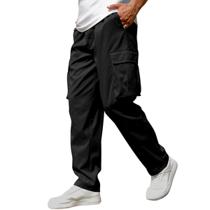 Men's Premium Multi Pocket <b>Cargo</b> <b>Pants</b> Comfortable Casual Utility Trousers for Outdoor Travel Hiking Workwear and Everyday - Product Image 6