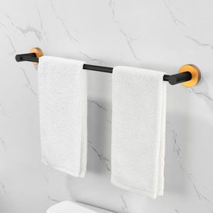 Set di Accessori da Bagno a Parete da 24 Pollici, 6 Pezzi in Alluminio Spesso, Portasciugamani Nero e Oro, Materiale in Lega - Product Image 5