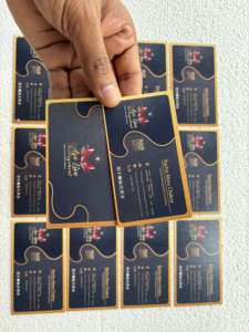 Cartes de visite professionnelles haut de gamme avec impression de logo sur papier épais, dorure à chaud et finition mate - Product Image 2