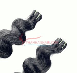 Vente en gros de vapeur naturelle Body Wave Cheveux humains de style afro Qualité garantie Alignement des cuticules brutes Paquet frontal disponible - Product Image 1