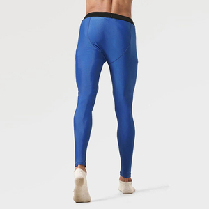 Collants de compression en spandex pour hommes, taille élastique, pour la course, l'entraînement, la gym, couche de base athlétique, pantalon de sport respirant et sans coutures - Product Image 2