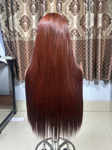 Perruque Lace Front HD 13x6 en Cheveux Humains Vietnamiens 100% Naturels, Lisses, Brun Roux - Product Image 2