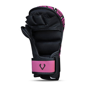 Gants de MMA Venomous Butterfly Pro en cuir PVC, demi-doigts, avec fermeture, unisexe, personnalisables pour l'entraînement, le sparring et le grappling - Product Image 3