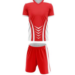 Conjunto de Uniforme de Hockey Rojo y Blanco, Jersey de Manga Corta con Pantalones Cortos a Juego, Ropa Deportiva para Equipos, Atuendo Deportivo Personalizado - Product Image 2