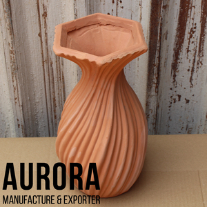 Nouveau design de vase décoratif moderne en terre cuite, pots en céramique pour plantes, emballage privé disponible - Product Image 2