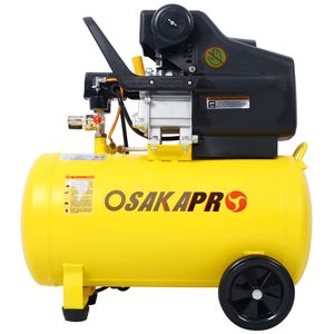 Compressore d'Aria Portatile Ultra Silenzioso 4.5HP con Serbatoio Orizzontale da 13 Galloni Lubrificato a Olio, Pressione Regolabile e Ruote Integrate - Product Image 1
