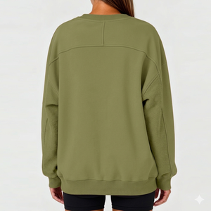 Sweat-shirt pour femme de qualité supérieure, tendance, streetwear décontracté, coupe ample, respirant, écologique, à séchage rapide - Product Image 2