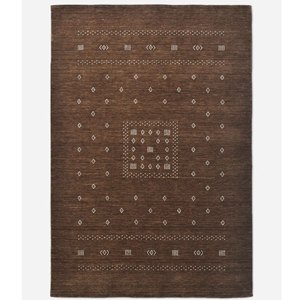 Tapis moderne violet marocain, motif tribal géométrique, tissé à la main en laine, couleur prune, minimaliste, pour salon et chambre, tapis décoratif. - Product Image 4