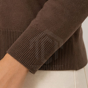 Ensembles deux pièces haut de gamme pour femmes, tricotés, unis, décontractés et élégants, 100% Coton/Laine, respirants, coupe confortable, Hiver, Vente en gros - Product Image 6