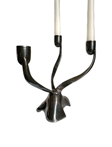 เชิงเทียนแท่งเทียนสีทองหรูหราเชิงเทียนโลหะในเหล็กสูงสำหรับงานแต่งงานแกนกลางสองด้านใช้แม่พิมพ์เทียน - Product Image 3