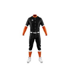 Uniforme de Béisbol y Sóftbol 2026, Nuevo Diseño Personalizado para Hombre, Logotipo Frontal, 100% Poliéster, Flexible, Manga Larga - Product Image 2
