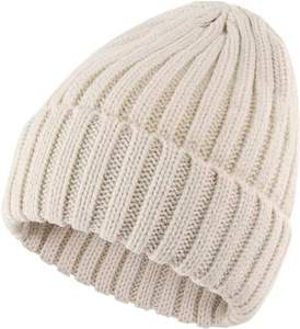 Custom Logo Plain Knitted Beanie Hat High Quality Cuffed Warm Winter Skull <b>Cap</b> Soft Thermal Outdoor Headwear for <b>Men</b> and Women - Product Image 1