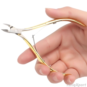 Coupe-ongles professionnel en acier au carbone à lame courbée pour manucure et pédicure, portable, pour cuticules - Product Image 5