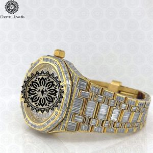 Montre de luxe Charm Jewells en acier inoxydable, boîtier de 40 mm, analogique, mécanique, design tendance pour homme, cadran en cristal saphir, date automatique 10 - Product Image 3