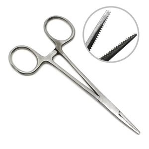 Pinzas Hemostáticas Manuales Curvas de Alta Precisión AHI, Pinzas Quirúrgicas Reutilizables de Acero Inoxidable con Certificación CE - Product Image 1