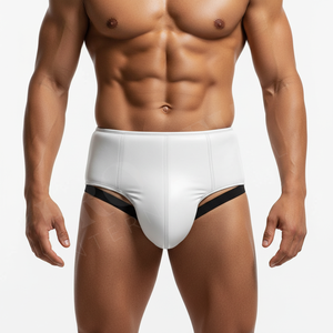 Heavy Duty Solid Plain Color Protective Groin Guard for Martial Arts Boxing MMA Taekwondo Karate Adult Male Training Groin Pads - Product Image 4