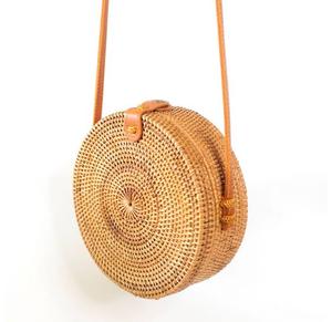 HOT SELLING Vintage Durable <b>Lightweight</b> Foldable Large Capacity Rattan Handbag Woven Summer <b>Beach</b> <b>Bag</b> Women Travel Shopping - Product Image 3
