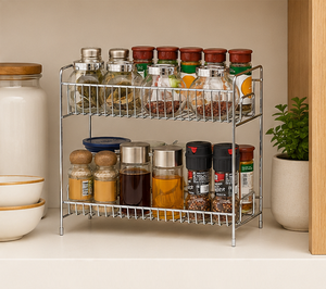 Factory Direct Multi Tier Countertop Organizer Multipurpose <b>Kitchen</b> <b>Storage</b> Shelf with Open Wire Basket Design for Pantry <b>Rack</b> - Product Image 5
