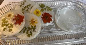 Unique Luxury 5mm Eco-Friendly Resin <b>Coaster</b> with Heat Resistant Surface Handmade Florals & Tree Pattern Premium Home Decor - Product Image 3