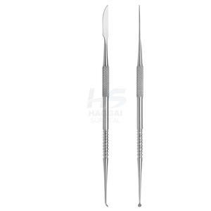 Couteau à modeler le cire d'amalgame dentaire, double extrémité, en acier inoxydable allemand, certifié CE, manuel, avec poignée ergonomique, réutilisable - Product Image 1