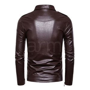Veste en cuir de qualité supérieure, confortable et respirante, pour homme, idéale pour l'hiver, en vente en ligne. - Product Image 2