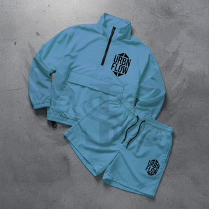 KY Support Customization Wholesale Running Windbreaker Colorblock <b>Wind</b> <b>Breakers</b> Men Jacket and Shorts - Product Image 4