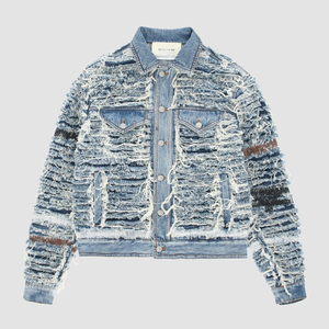 Chaqueta de mezclilla para hombre con efecto lavado a la piedra |   Abrigo Vaquero Informal de Algodón con Estética Vintage - Product Image 2