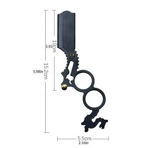 High Quality Finger Ring <b>Style</b> Barber Razor for Personal or Professional Use in Saloons ,Men Hair Trimmer Shaving Razor By Tegra - Product Image 2