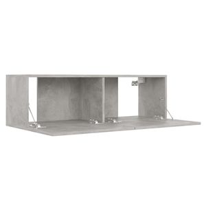 Set mobile TV 3 pezzi grigio cemento legno ingegnerizzato per soggiorno - Product Image 6