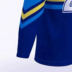 Jersey de Hockey sobre Hielo Personalizado para Invierno, Diseño Frontal del Equipo Impreso por Transferencia de Calor, Absorbe la Humedad, 100% Poliéster, Ropa Deportiva para Adultos - Product Image 6