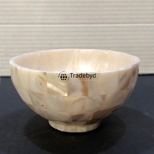 Cuenco Decorativo de Lujo Hecho a Mano con Incrustaciones de Madreperla, Adorno para el Hogar, Tradebyd - Product Image 4