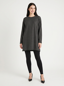 Bmama Grey <b>Long</b> Sleeve Blouse Loose Fit Milk Silk Womens Casual Shirt Breathable Lightweight <b>Top</b> Wholesale - Product Image 5