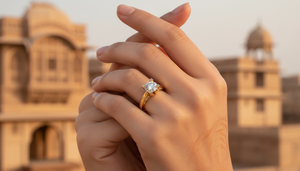 Anillo Solitario Catedral de Oro 10k Hecho a Mano, Directo de Fábrica, Anillo de Compromiso con Diamante Cultivado en Laboratorio VVS1 para Mujer, Proveedor de Joyería Personalizada - Product Image 5